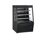 Kool-It KOM-36XBK | 36" Wide Black Open Display Case - KOM-36XBK