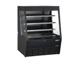 Kool-It KOM-48XBK | 48" Wide Black Open Display Case - KOM-48XBK