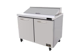 Kool-It KST-48-2 | 48" Wide 2 Door Sandwich Prep Table - KST-48-2
