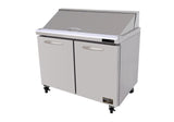 Kool-It KSTM-48-2 | 48" Wide 2 Door Mega Top Sandwich Prep Table - KSTM-48-2