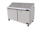 Kool-It KSTM-60-2 | 60" Wide 2 Door Mega Top Sandwich Prep Table - KSTM-60-2