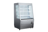 Kool-It KOM-36SS | 36" Wide Stainless Steel Open Display Case - KOM-36SS