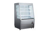 Kool-It KOM-36SS | 36" Wide Stainless Steel Open Display Case - KOM-36SS