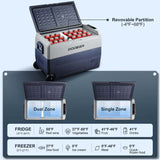 BODEGA cooler Portable Freezer 53qt/50L with Flexible Dual Zone - T50
