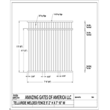 Amazing Gates Telluride Rackable Fence Panel DH-FN-TELL-RACK-4