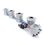 Alien Hydroponics 3 Pot 1 Row V-System RDWC