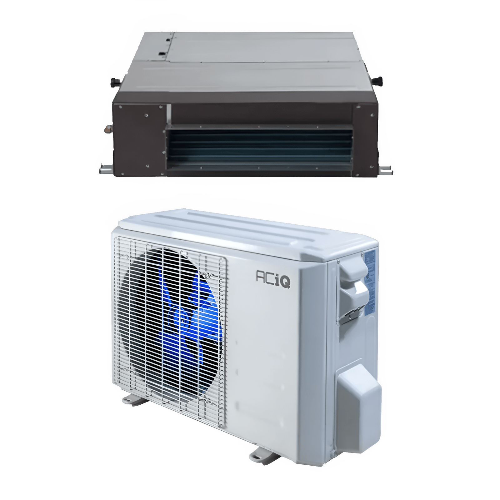 ACiQ Platinum 12,000 BTU 25 SEER Single Zone Concealed Duct Mini Split System w/ Extreme Heat