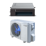 ACiQ Platinum 12,000 BTU 25 SEER Single Zone Concealed Duct Mini Split System w/ Extreme Heat