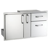 AOG 36-Inch Access Door With Platter Storage And Double Drawer - 18-36-SSDD