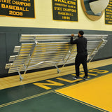 Bleacher - 15 ft. (2 Row - Double Foot Plank) - Tip & Roll - BLDP-2TRG