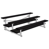 Bleacher - 7-1/2 ft. (3 Row - Double Foot Plank) - Tip & Roll - BLDP-375TRGPC
