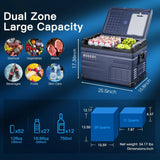 Bodegacooler Electric Cooler 38/47/53qt Dual Zone - TW75