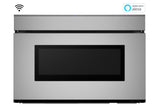 SHARP 24 in. 1.2 cu. ft. 950W Sharp Stainless Steel Smart Easy Wave Open Microwave Drawer Oven - SMD2479JS-KT