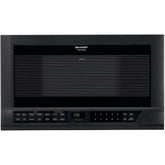 SHARP 1.5 cu. ft. 1100W Black Sharp Over-the-Counter Carousel Microwave Oven - R1210TY-KT
