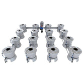 Alien Hydroponics V-System 16 Pot 4 Row Kit Rdwc Hydroponic System - 4972