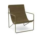 Ferm Living Desert Lounge Chair, Olive Frame - Set of 2