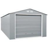 Duramax 12'x20' Imperial Metal Garage Light Gray w/Off White 50952 - Backyard Provider