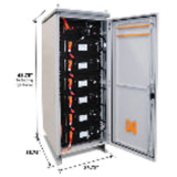 Aims Power Lithium Battery Cabinet 230VDC 96AMPS 22,114 Watt Hours! SLAVE
