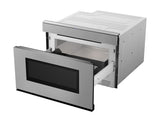 SHARP 24 in. 1.2 cu. ft. 950W Sharp Stainless Steel Smart Easy Wave Open Microwave Drawer Oven - SMD2479JS-KT