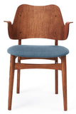 Warm Nordic Gesture Dining Chair - Upholstered Seat - 2405026