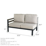 Hixon Panel Sectional Deep Seating Set (7 Piece Set)