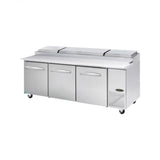 Kool-It KPT-93-3 | 93" Wide 3 Door Pizza Prep Table - KPT-93-3