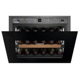 Liebherr Built-in Fully Integrated Black Glass Wine Cabinet - HWGB 1803
