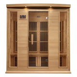 Maxxus 4-Person Near Zero EMF Under 2MG FAR Infrared Sauna Canadian Hemlock
