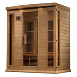 Maxxus 4-Person Near Zero EMF Under 2MG FAR Infrared Sauna Canadian Hemlock
