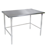 John Boos ST6-3648GBK 48" W x 36" D Work Table with Stainless Steel Top - JBST63648GBK