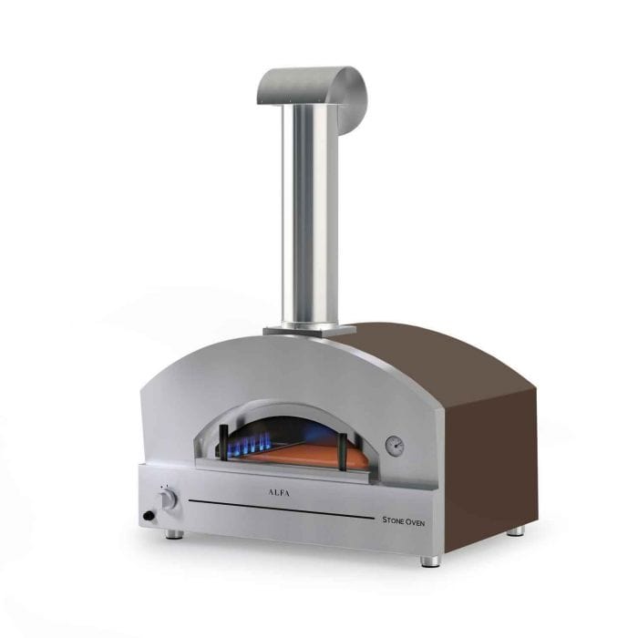 Alfa FXSTONE-L Stone Large 31-Inch Countertop Gas Pizza Oven