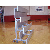 Bleacher 2 Row Deluxe Tip-N-Roll Bleacher - BL215TRD