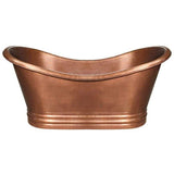 Whitehaus Freestanding Copper Tub In Hammered Copper Or Bronze - WHCT-1001