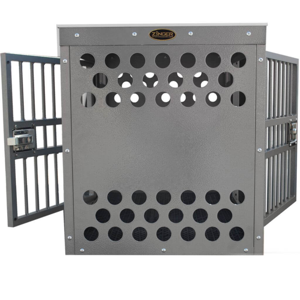 Zinger Deluxe Aluminum Dog Crate - 10-DX3000-2-FD