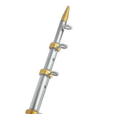 TACO Marine HD 15' Aluminum Tele-Outrigger Poles Sport Fishing / Outrigger Poles OT Series - OT-0541VEL15-HD