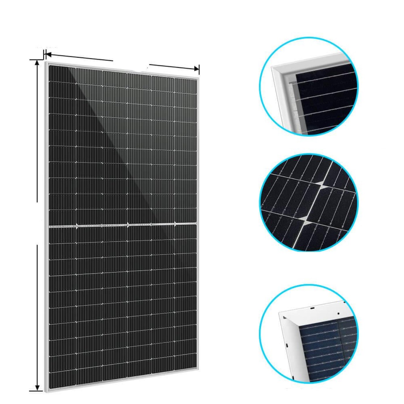 Sun Gold 460 Watt Bifacial PERC Solar Panel - SG-460WBGx2