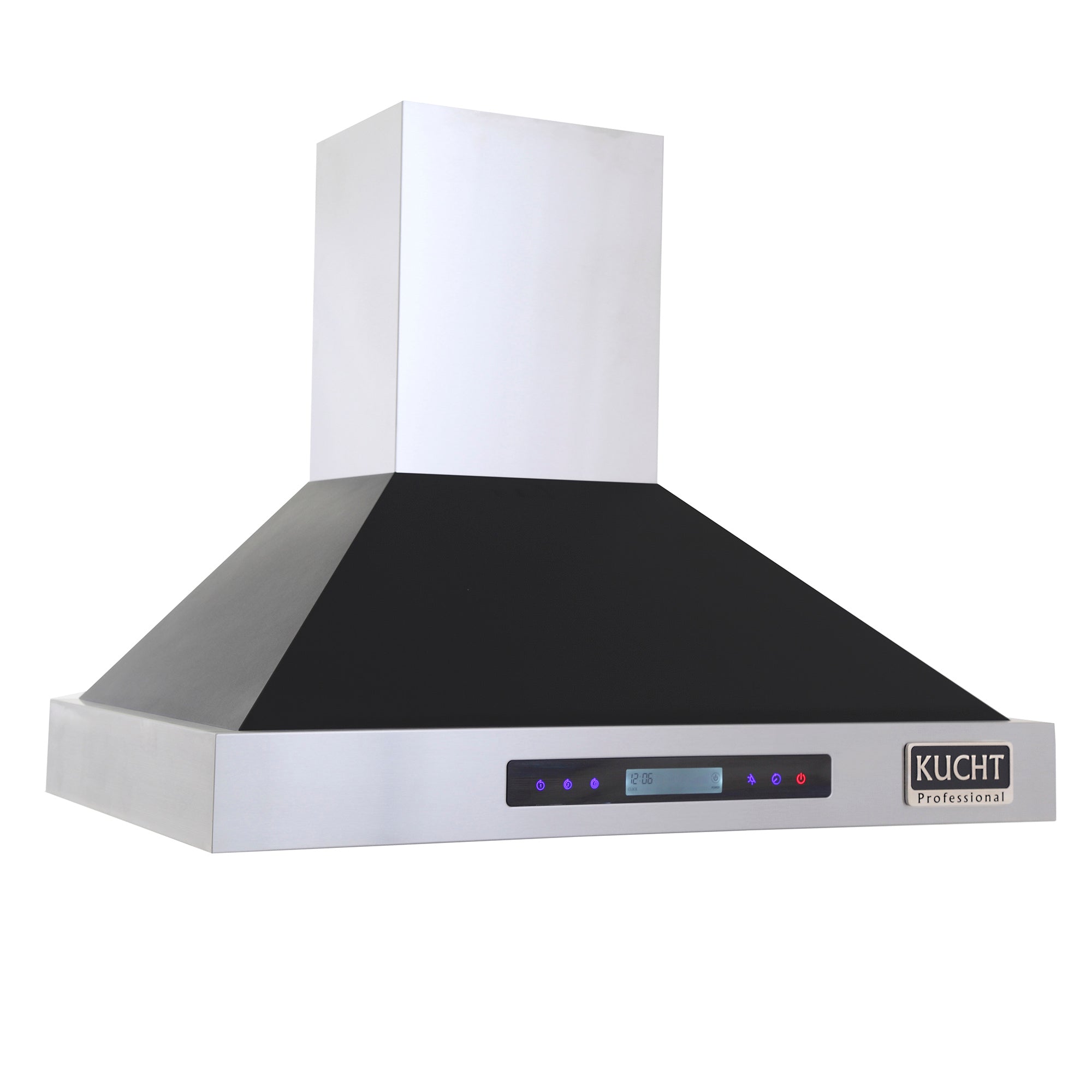 Kucht Professional 30" Wall Mount Range Hood 900 CFM in Black - KRH3015-K
