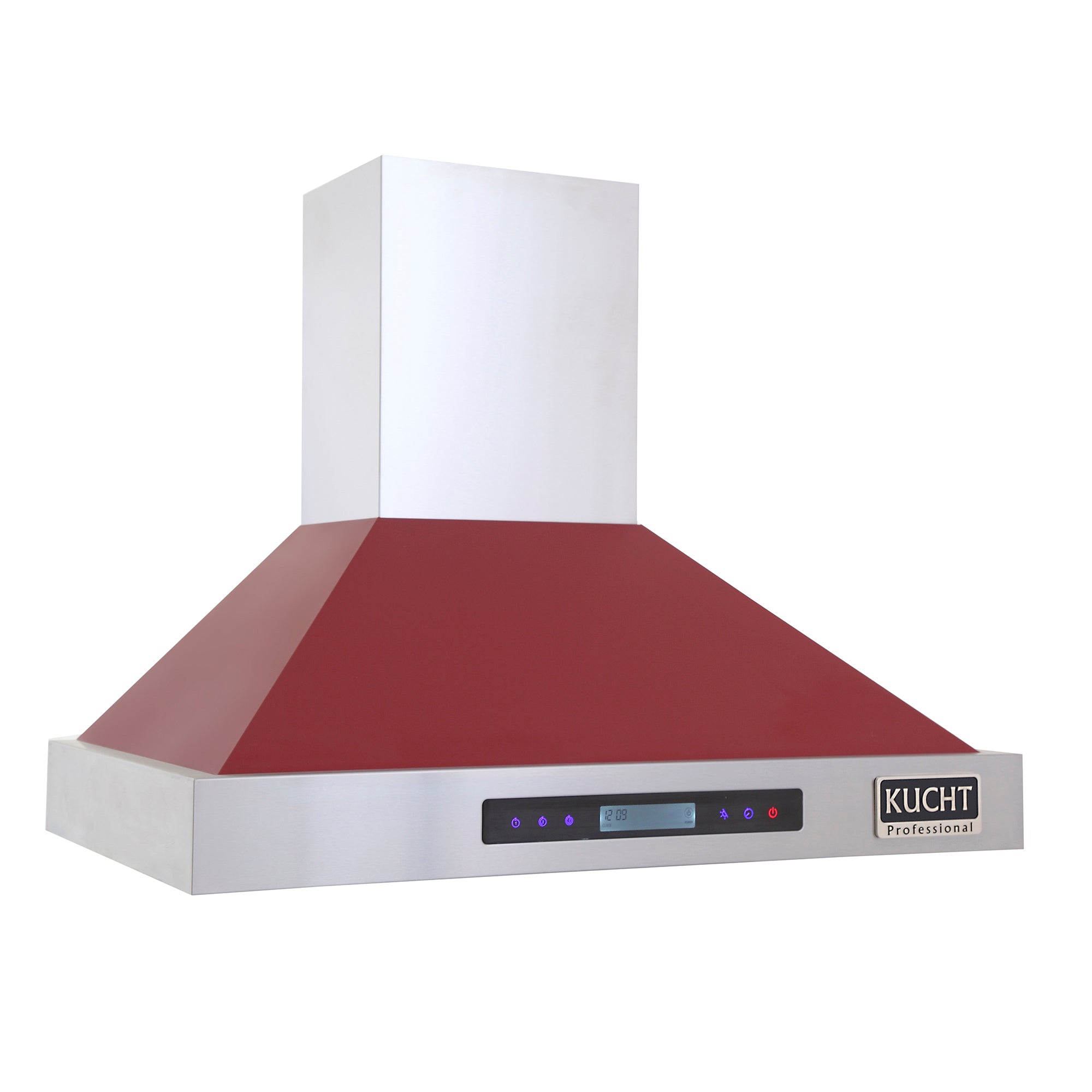 Kucht Professional 30" Wall Mount Range Hood 900 CFM in Red - KRH3015-R