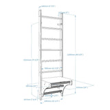 BenchK Wood Swedish Ladder w/ BenchTop - 5903317830610