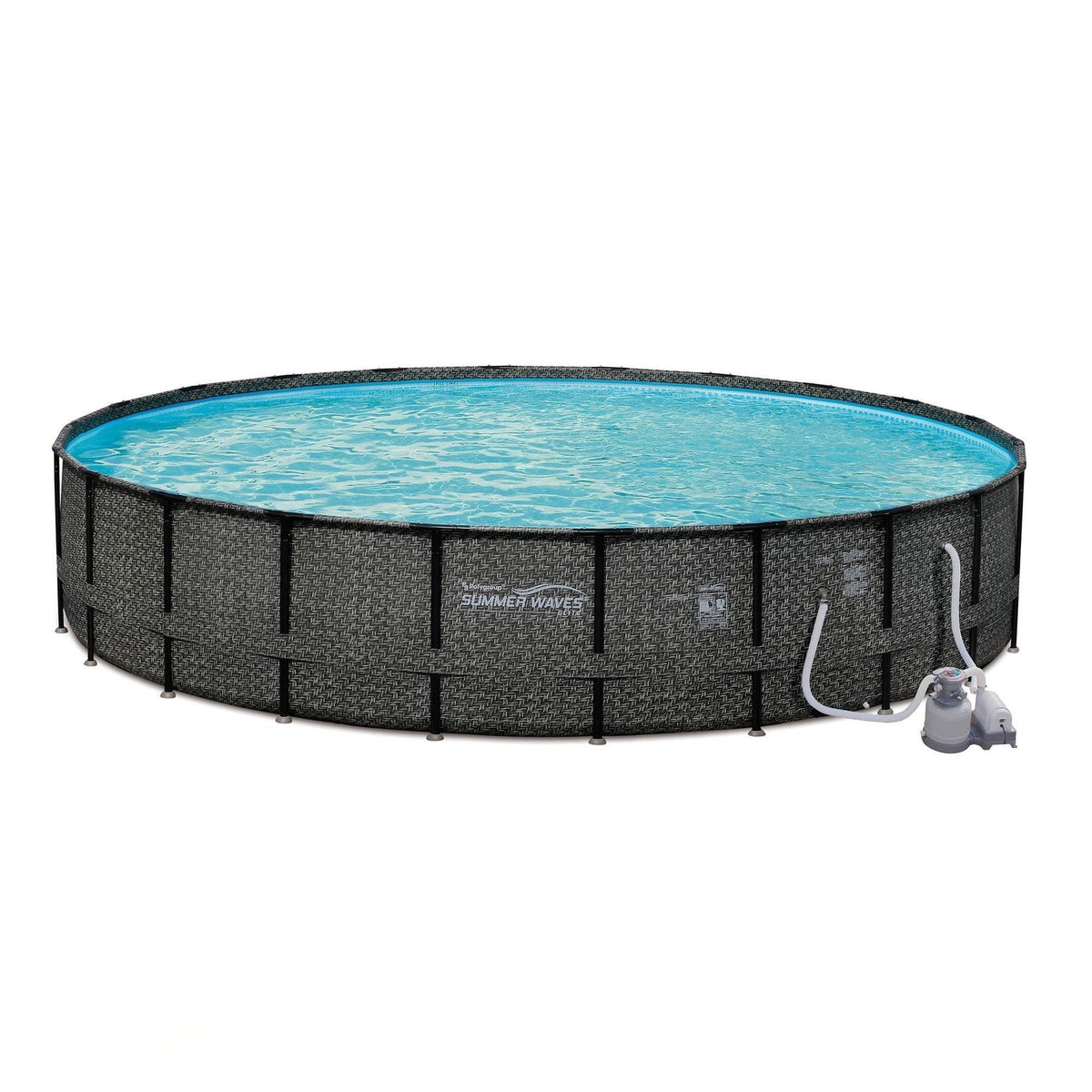 Summer Waves Elite 24ft x 52in Pool Set and Kokido Telsa 5 Handheld Pool Vacuum - 143117