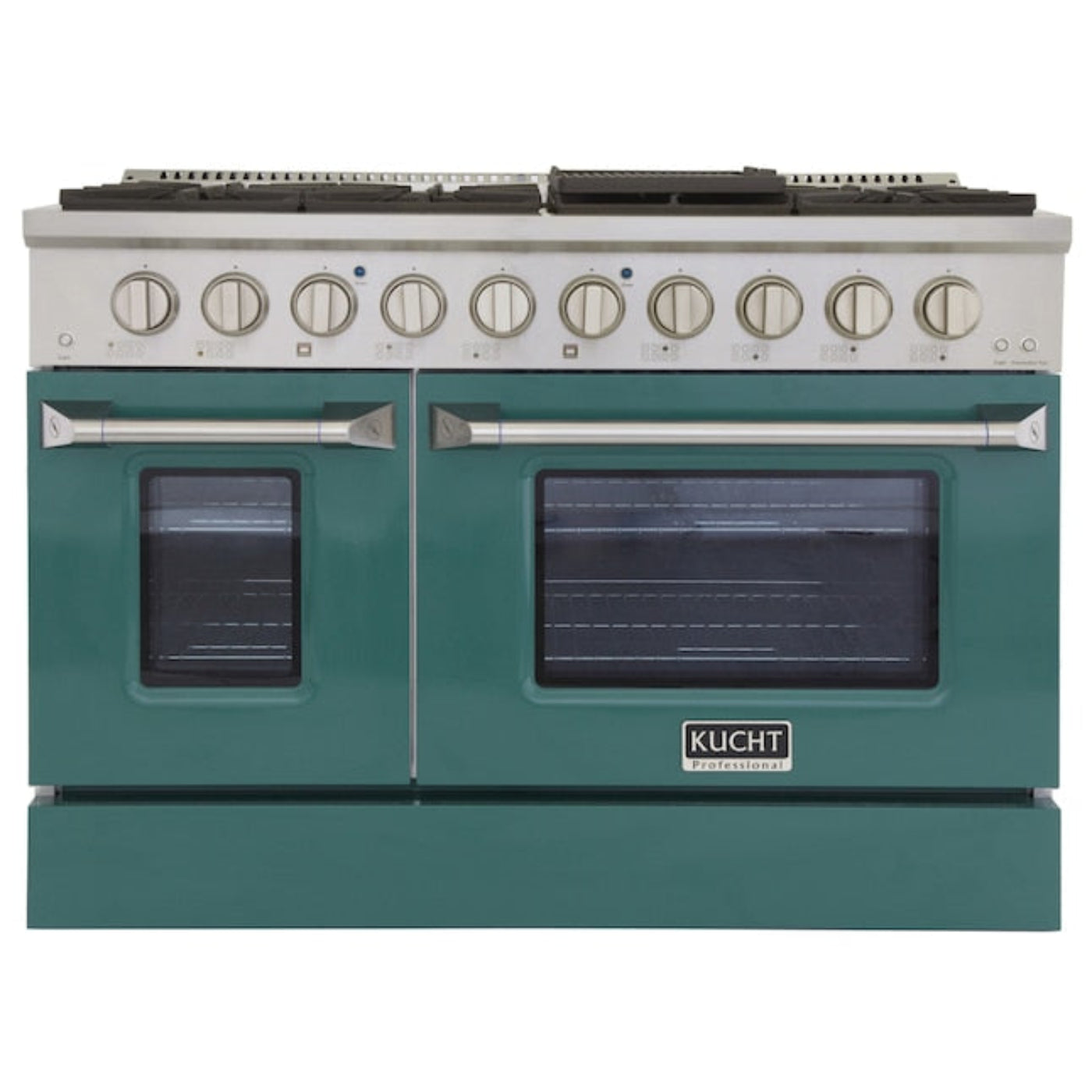 Kucht 48" Pro-Style Propane Gas Dual Fuel Range with 4 Burners in Green - KDF482/LP-G