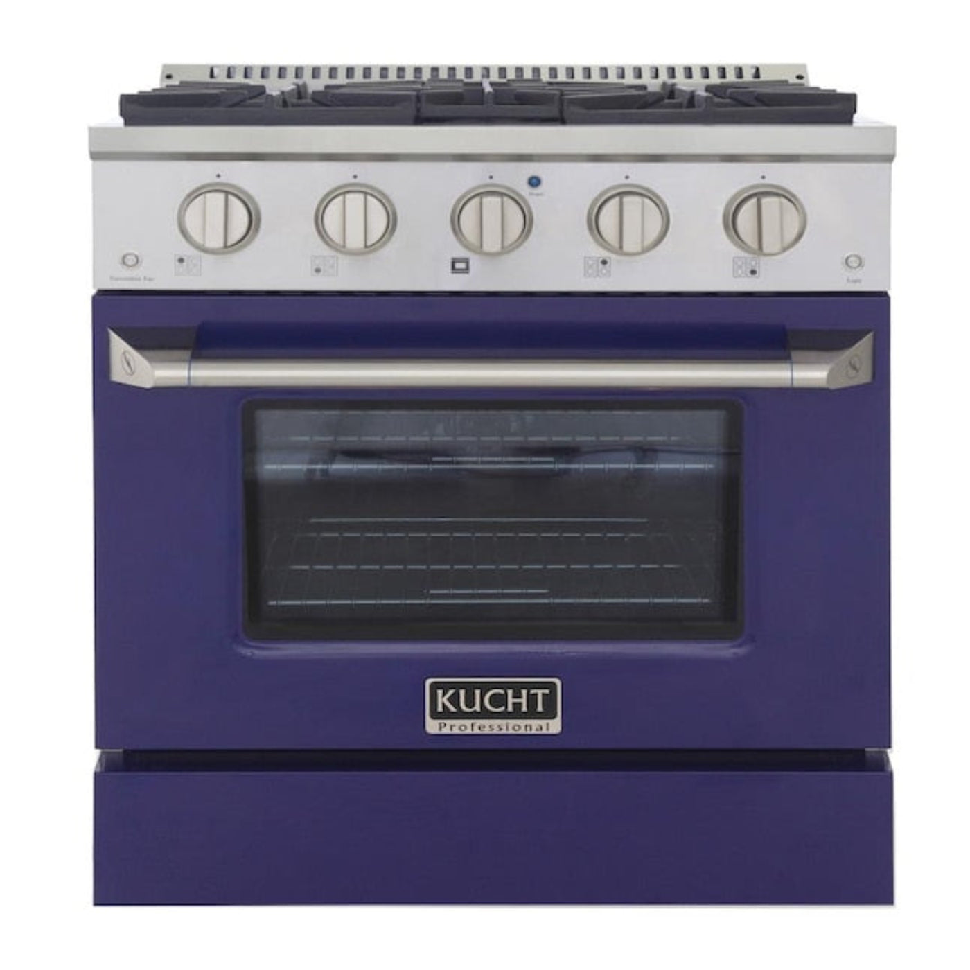 Kucht 30" Pro-Style Propane Gas Dual Fuel Range with 4 Burners in Blue - KDF302/LP-B