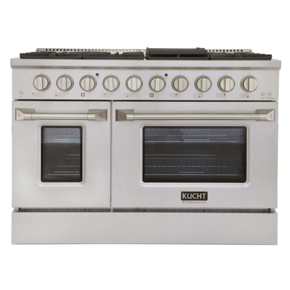 Kucht 48" Pro-Style Propane Gas Dual Fuel Range with 4 Burners in Stainless Steel - KDF482/LP-S