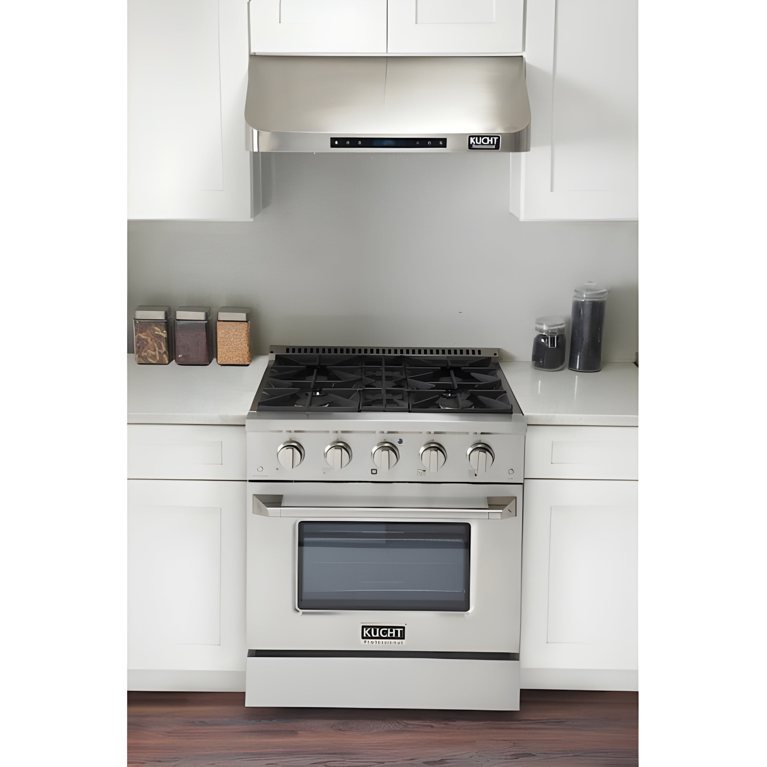 Kucht Professional 30 in. 4.2 cu ft. Propane Gas Range with Silver Knobs - KNG301/LP-S