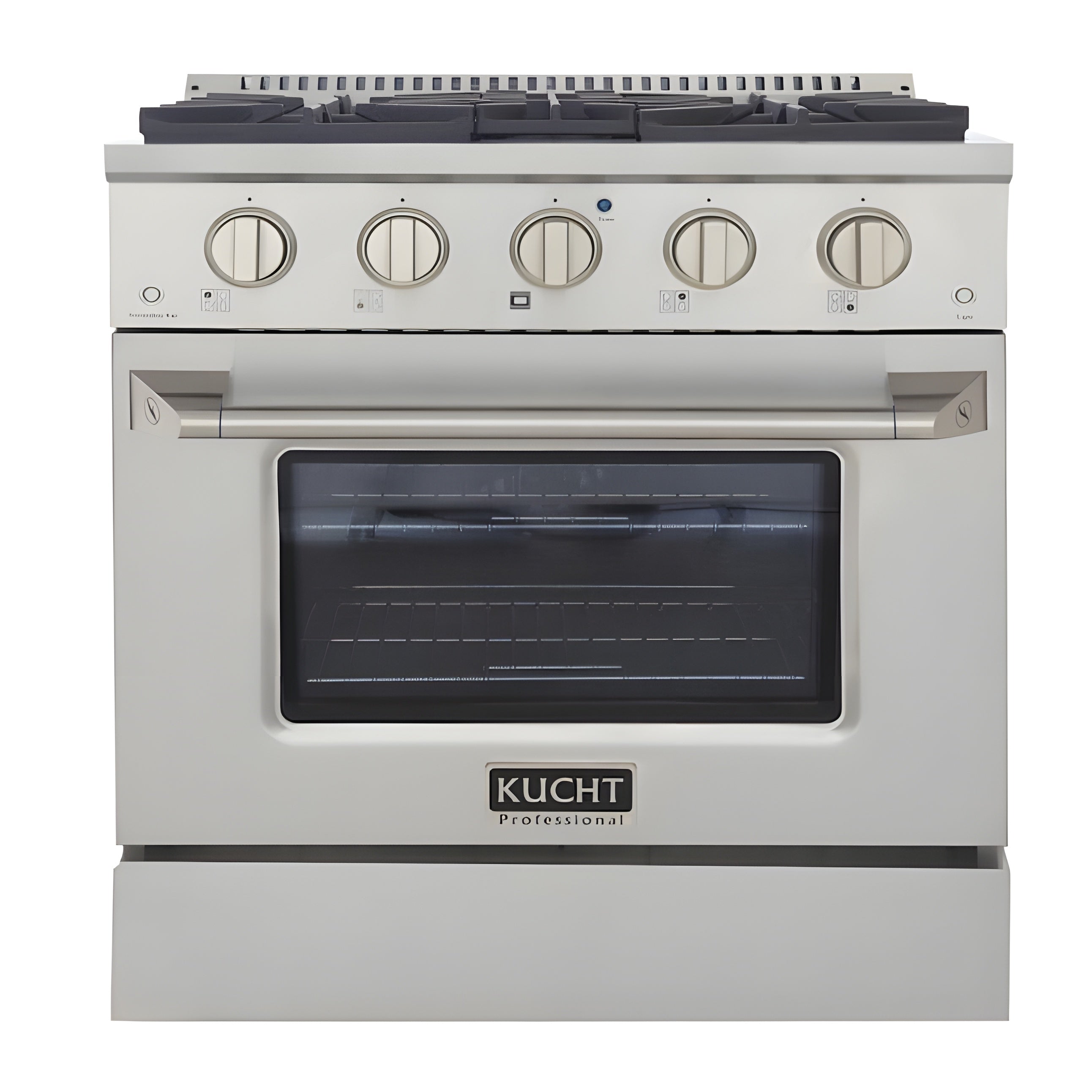 Kucht Professional 30 in. 4.2 cu ft. Propane Gas Range with Silver Knobs - KNG301/LP-S