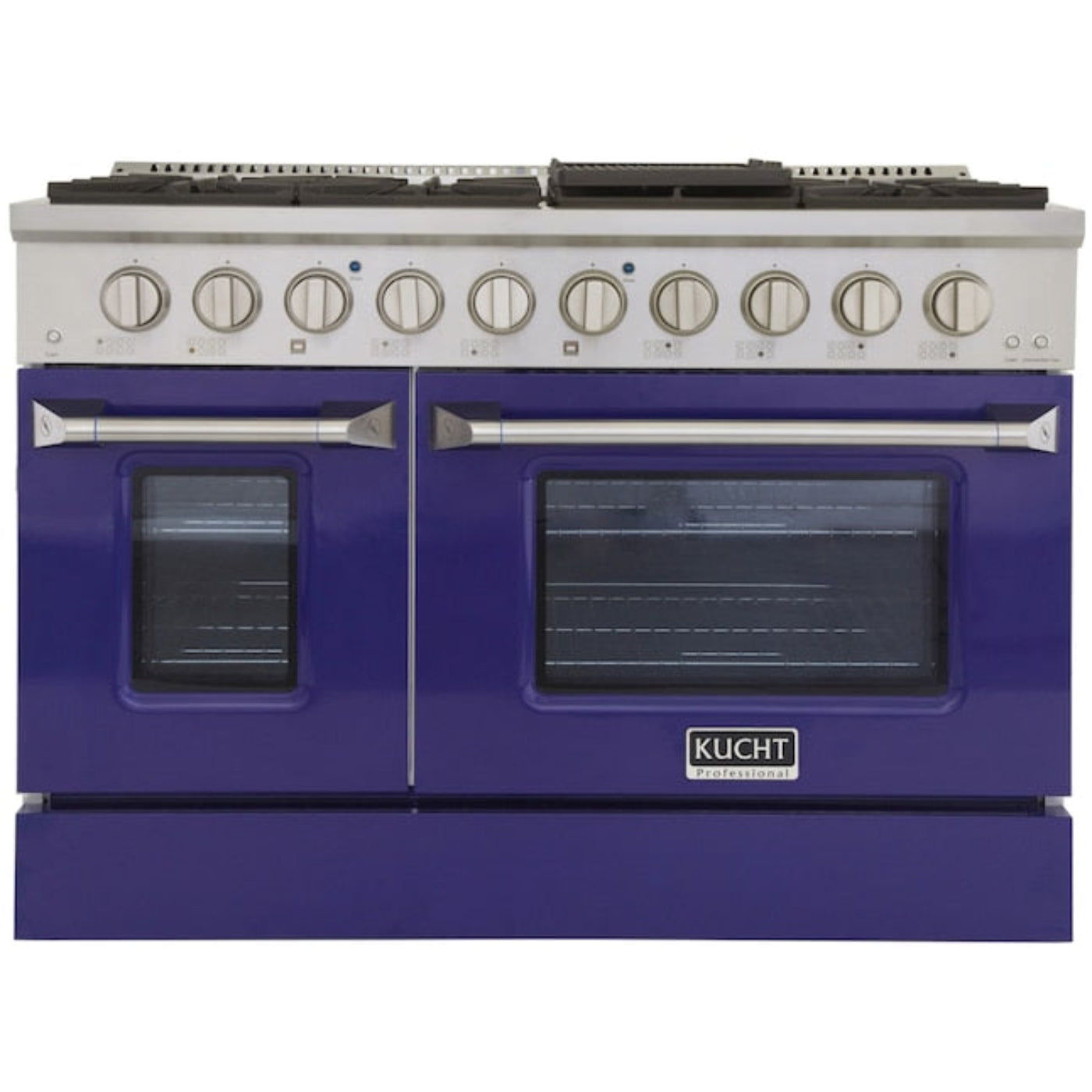 Kucht 48" Pro-Style Propane Gas Dual Fuel Range with 4 Burners in Blue -  KDF482/LP-B