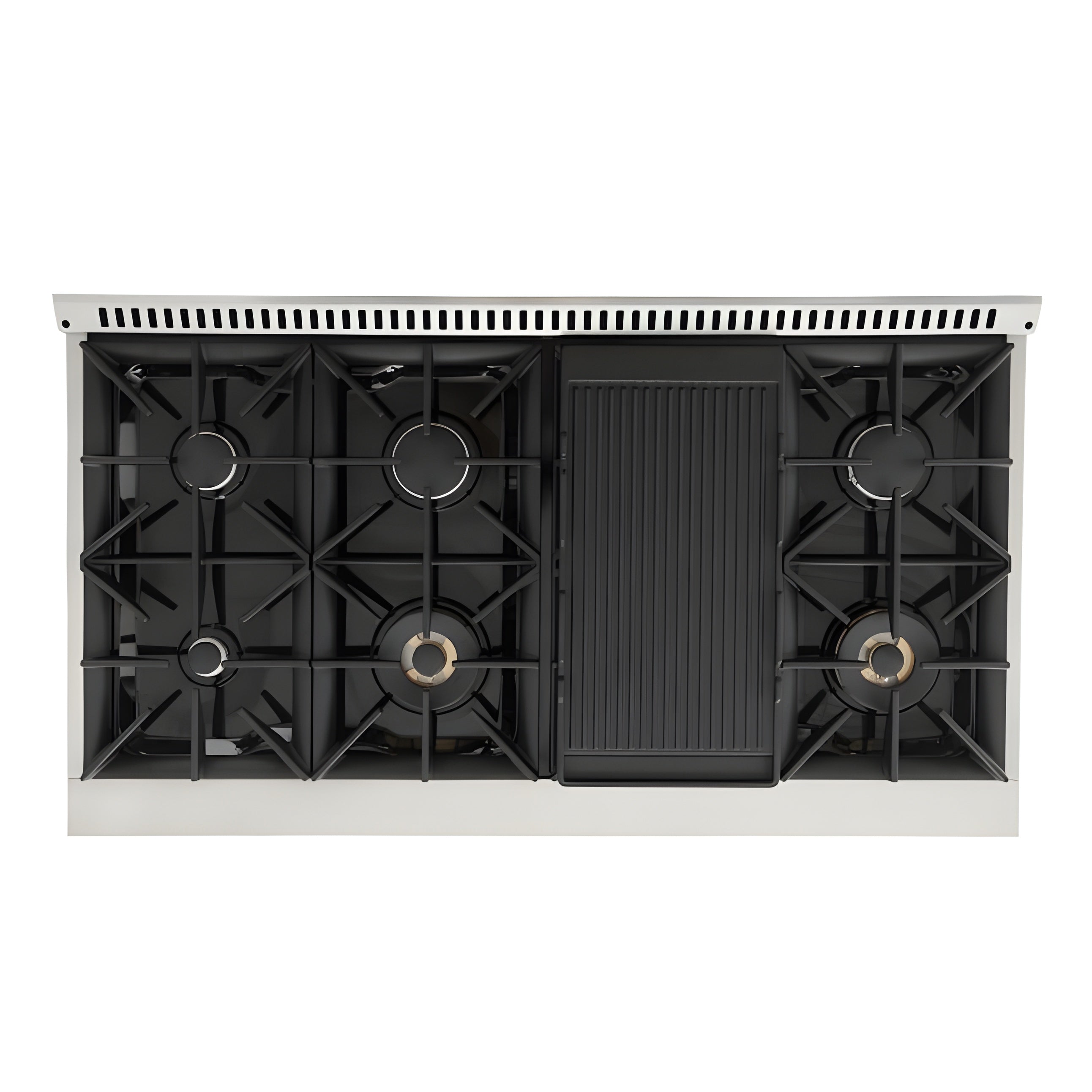 Kucht 48" Pro-Style Natural Gas Dual Fuel Range with 4 Burners in Gray - KDF482-GR