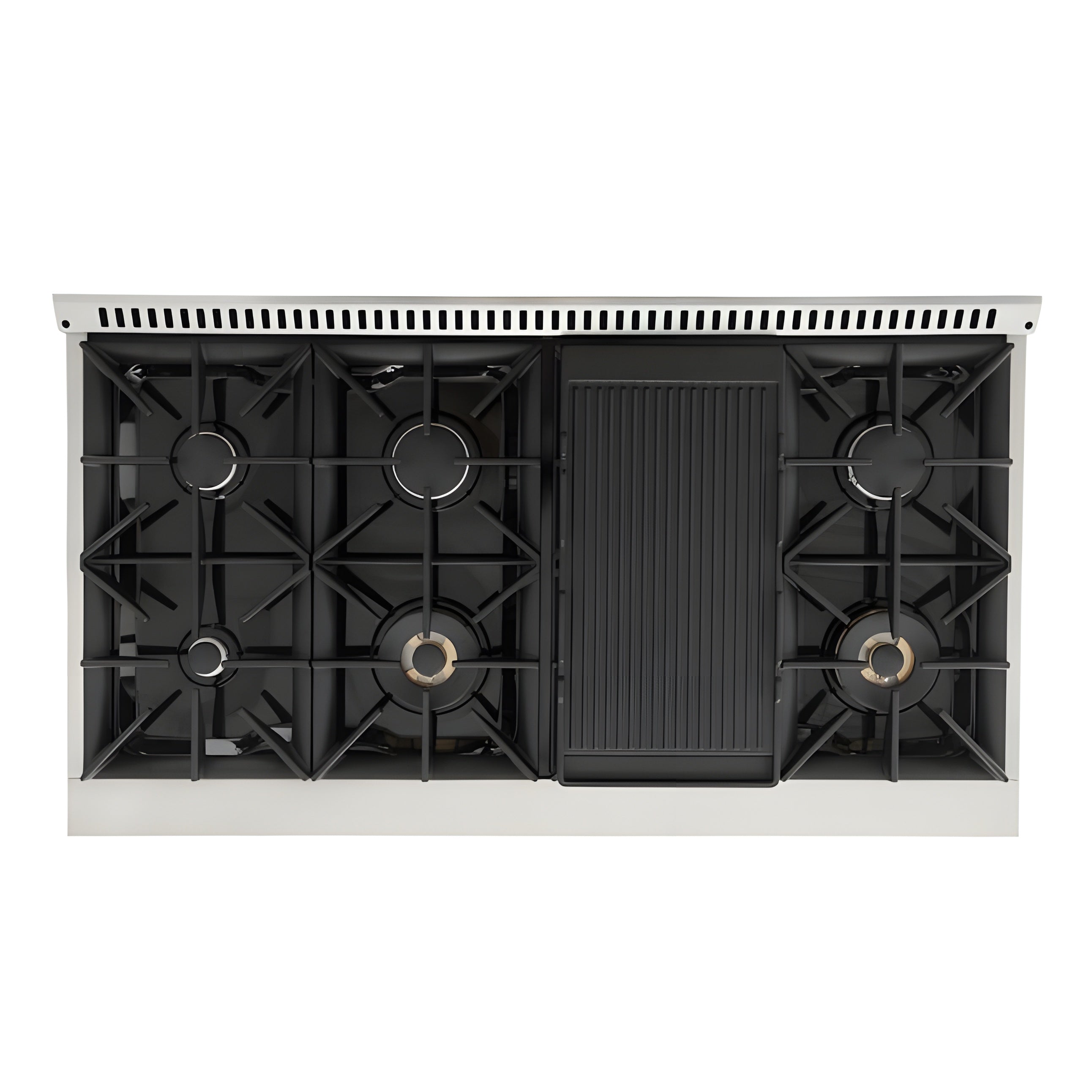 Kucht 48" Pro-Style Natural Gas Dual Fuel Range with 4 Burners in Black - KDF482-K
