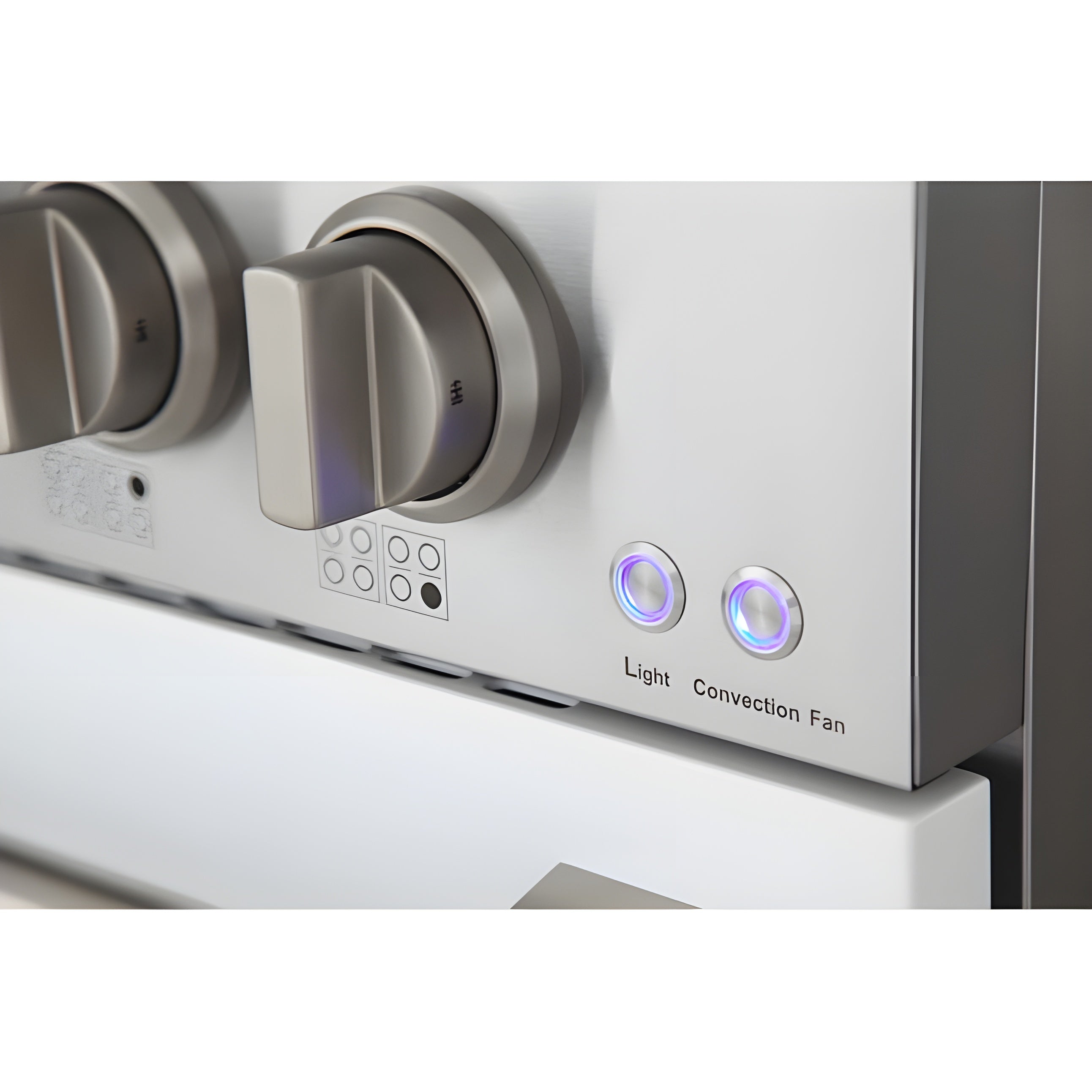 Kucht Professional 48 in. 6.7 cu ft. Propane Gas Range with White Door and Silver Knobs - KNG481/LP-W