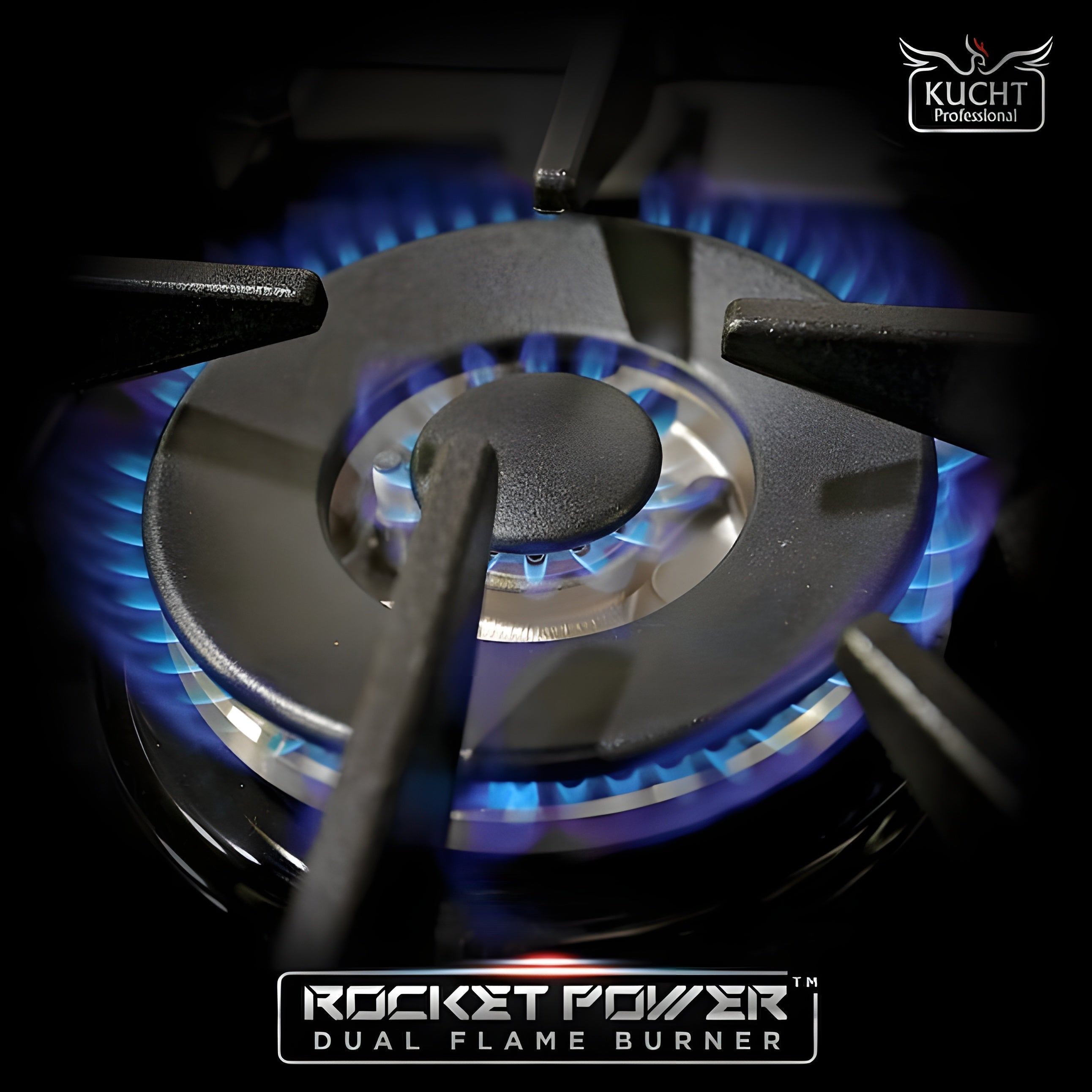 Kucht 36" Pro-Style Natural Gas Dual Fuel Range with 4 Burners in White - KDF362-W